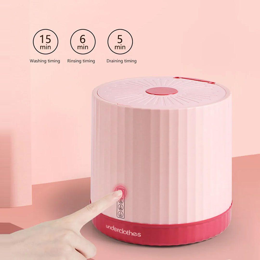 Portable Lazy Touch design Small washing machine Smart Automatic Plastic Briefs Underwear Sock Laundry Washer
