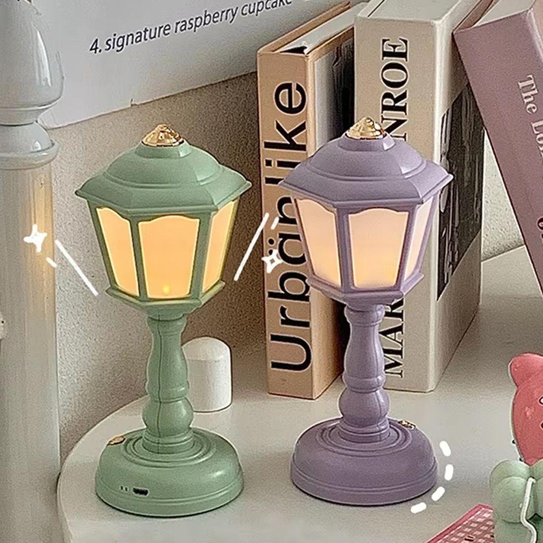 LED Lantern Table Lamp with 3 Lighting Modes and USB Charging Port Unique Decor for Your Room
