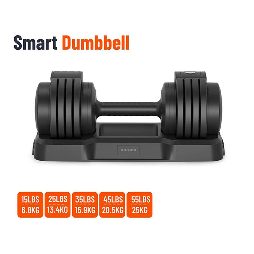 Porodo Single Smart Dumbbell with Adjustable Weight Handle