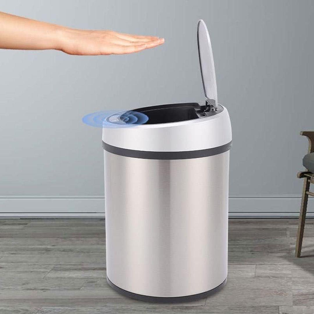 Smart Touchless Sensor Stainless Steel Trash Can