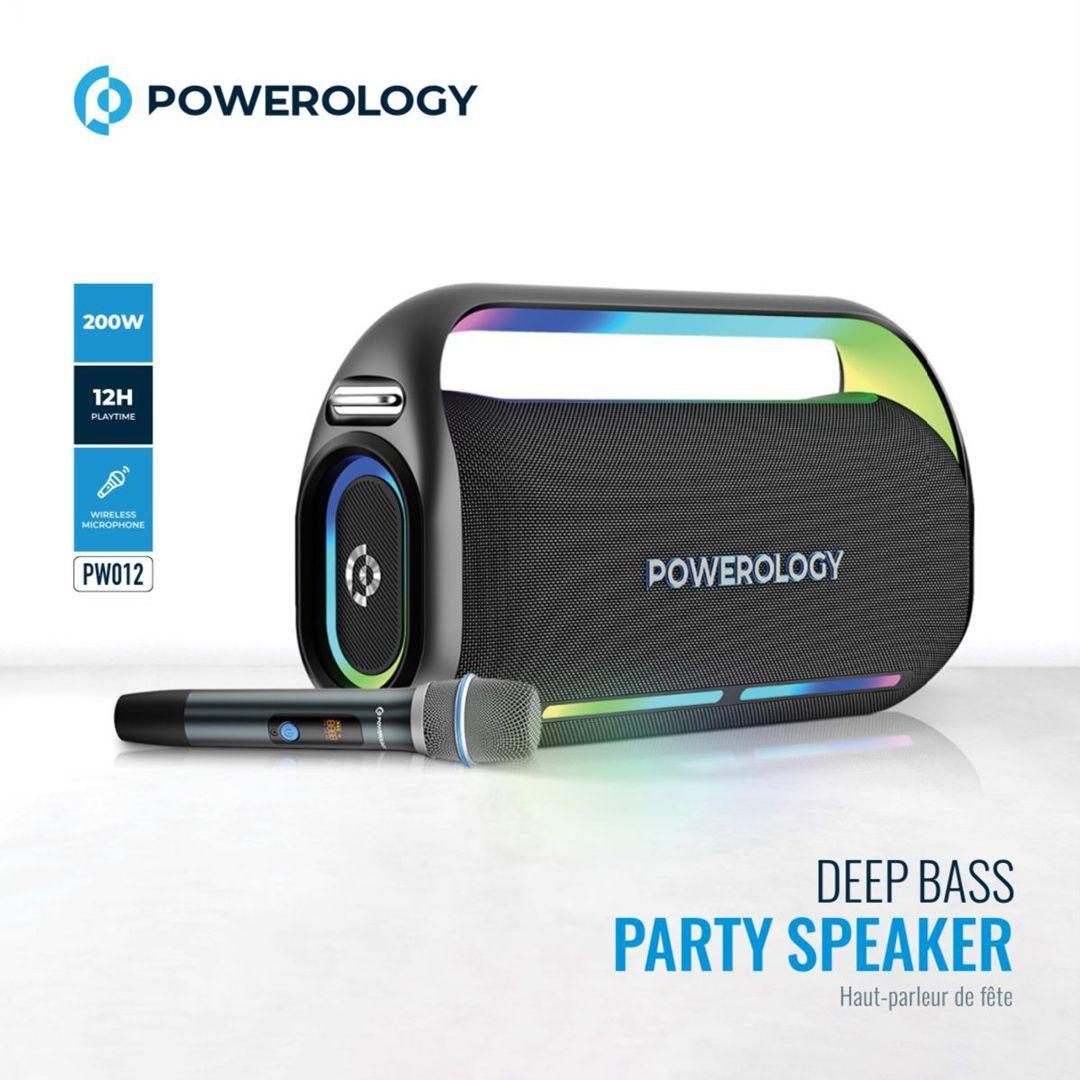 Powerology PWLAU012 Deep Bass Party Speaker-