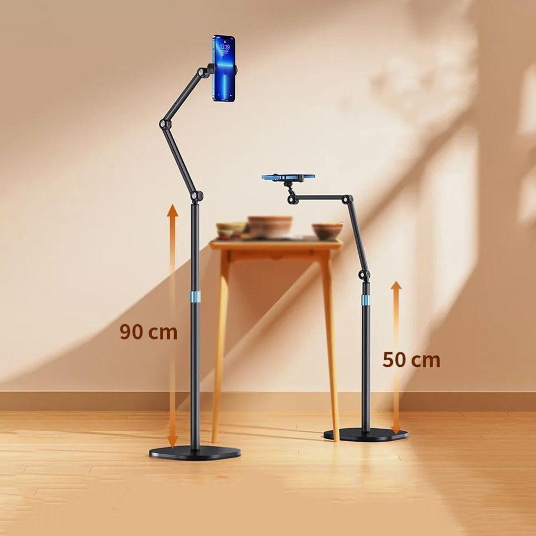 Mobile and Tablet Floor Stand Flexible Angle Adjustment 