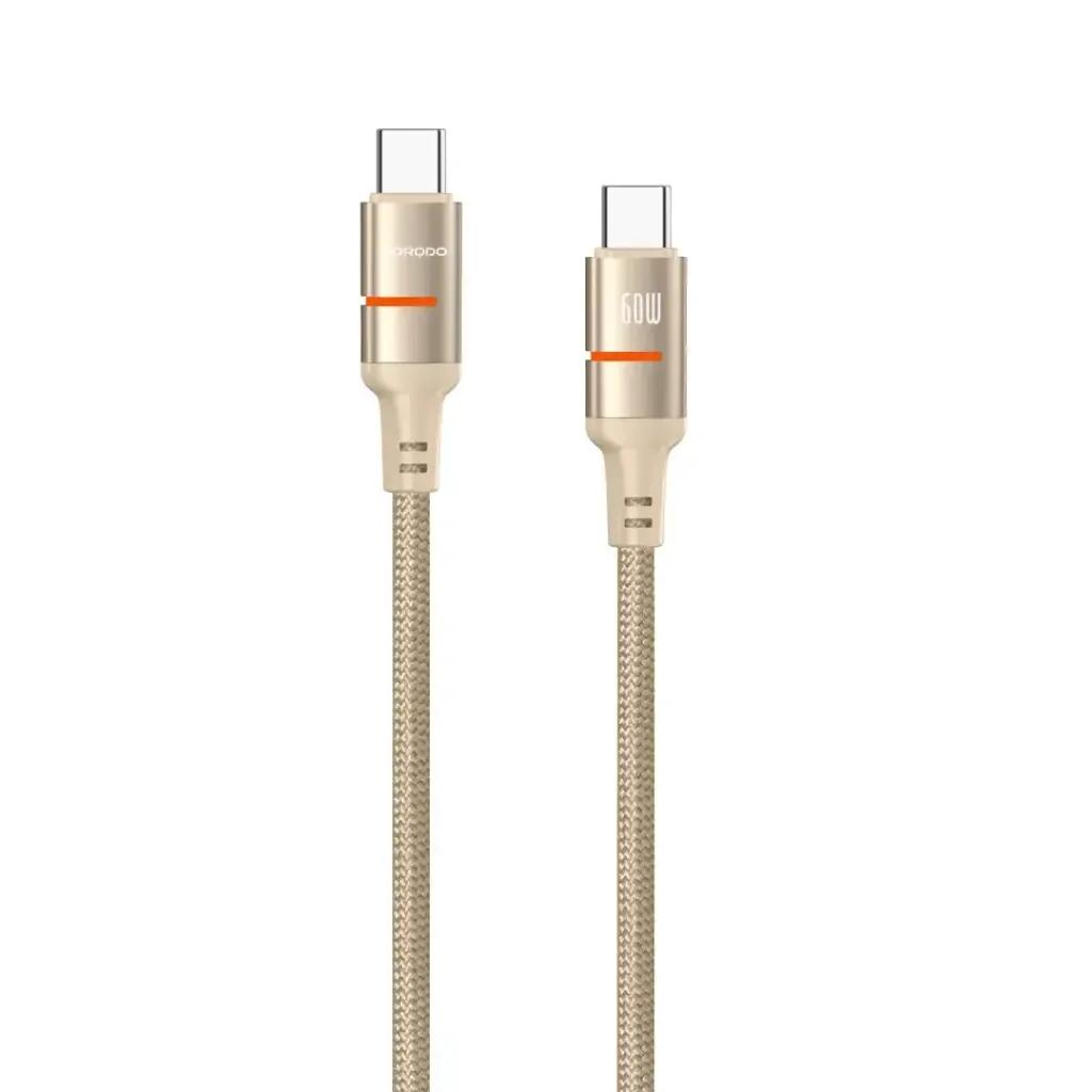 Porodo PD-CBL0028 USB-C to USB-C LED Cable 