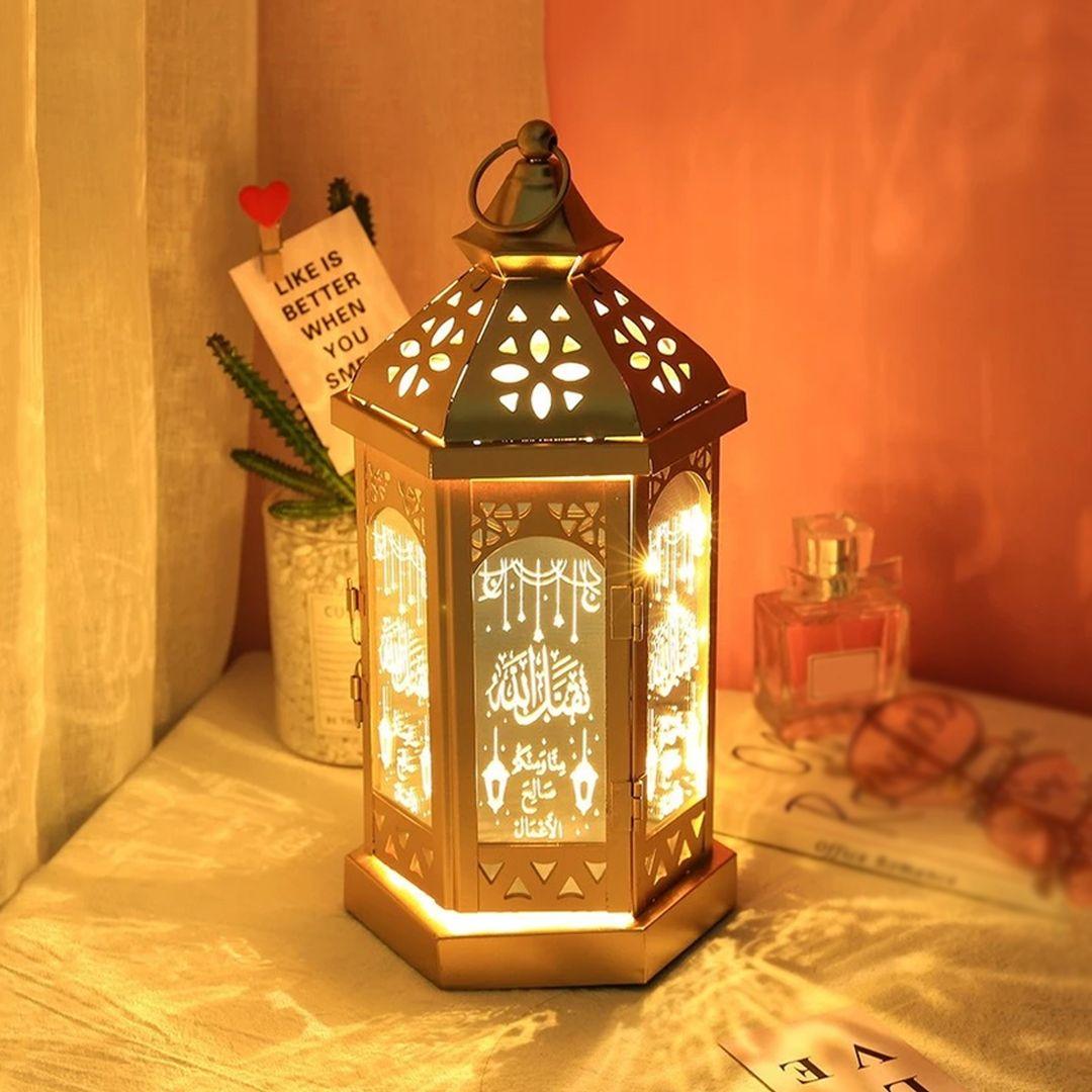 Portable Classic LED Ramadan Lantern Decorative Hanging Eid Lantern