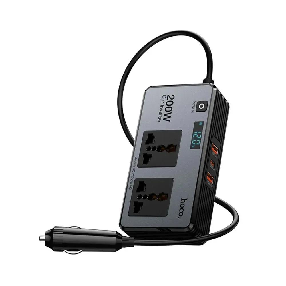 Hoco Z66  66W Car AC Inverter & Fast Charger with PD and QC3.0