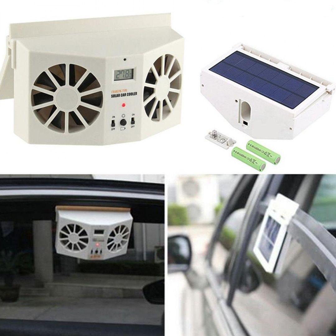 Solar Car Cooler Rechargeable Window Air Cooler