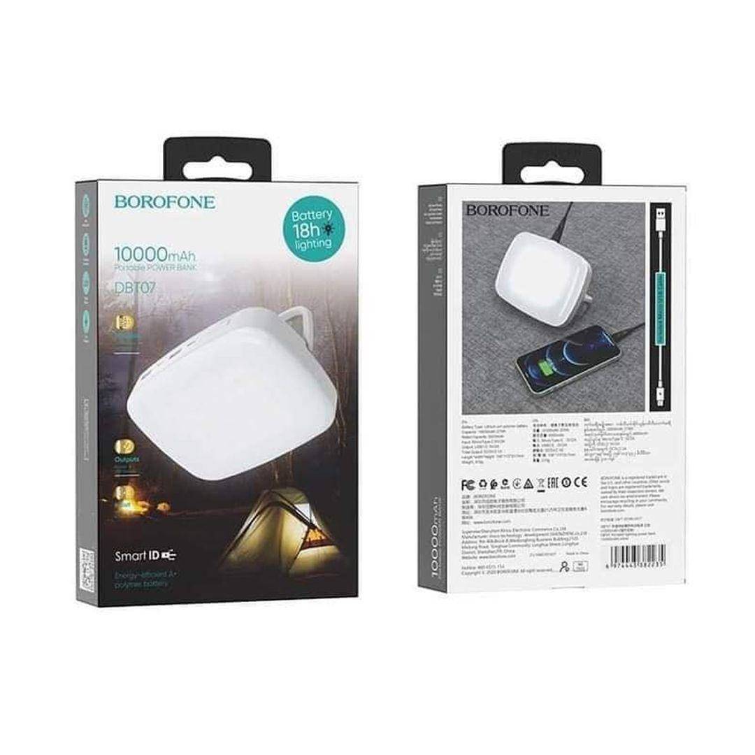 BOROFONE DBT07 (10,000mAh) Portable Power Bank with LED lamp