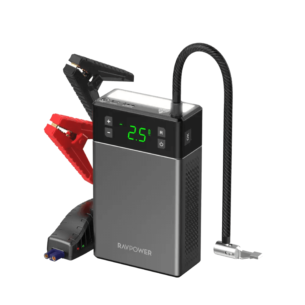 Ravpower RP-PB1213 12000mAh Portable Car Jump Starter and Air Compressor 