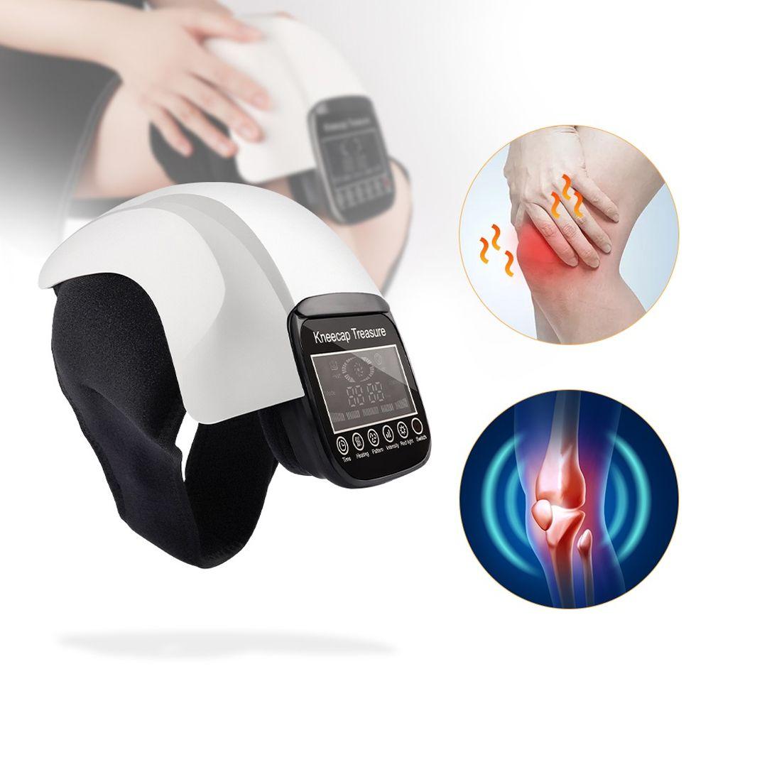 Electric Infrared Knee Massager High-Frequency Ankle & Elbow Physiotherapy with Large LCD Display for Daily Use