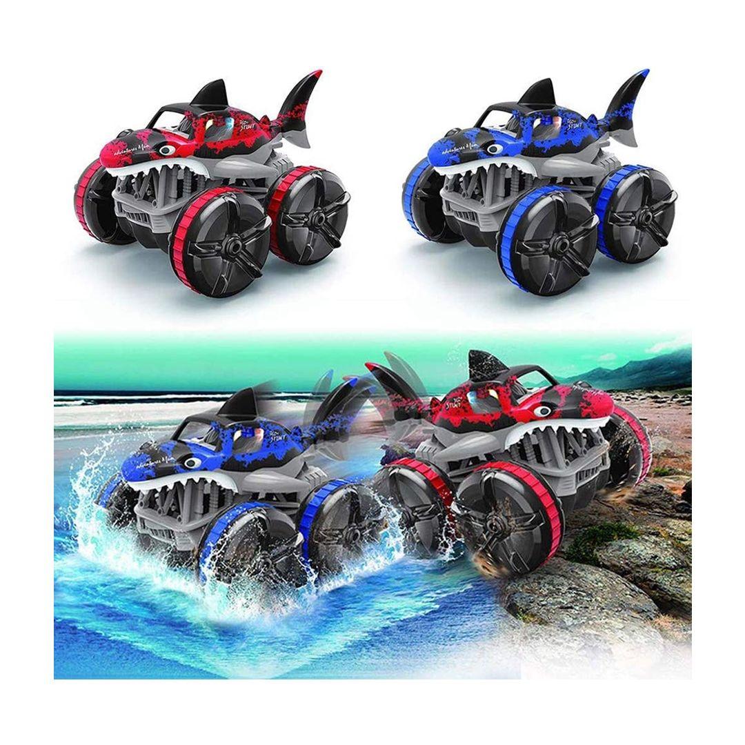 Four Wheel Drive RC Shark Car 360 Degree Rotation 