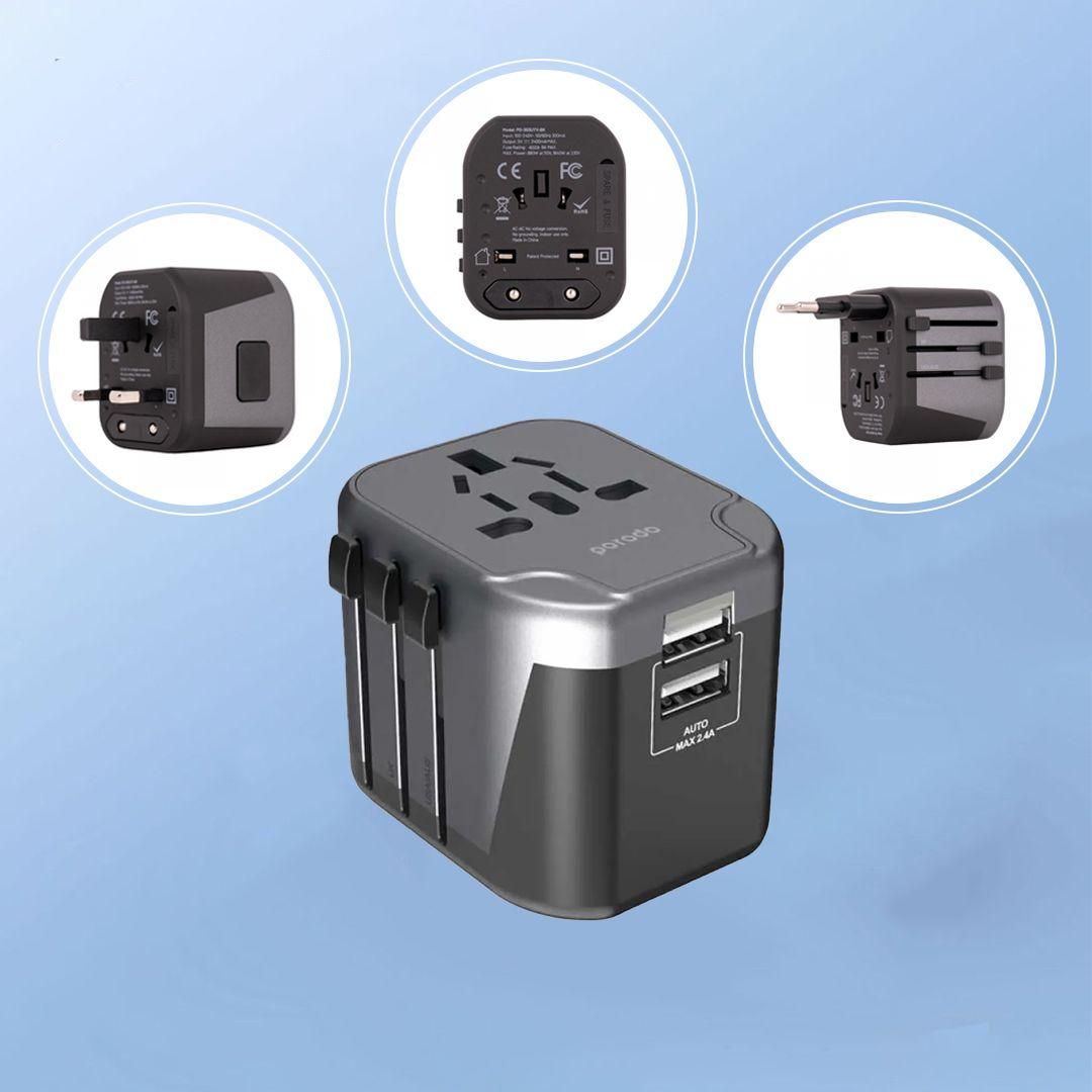 Porodo Universal Travel Charger 2.4A 