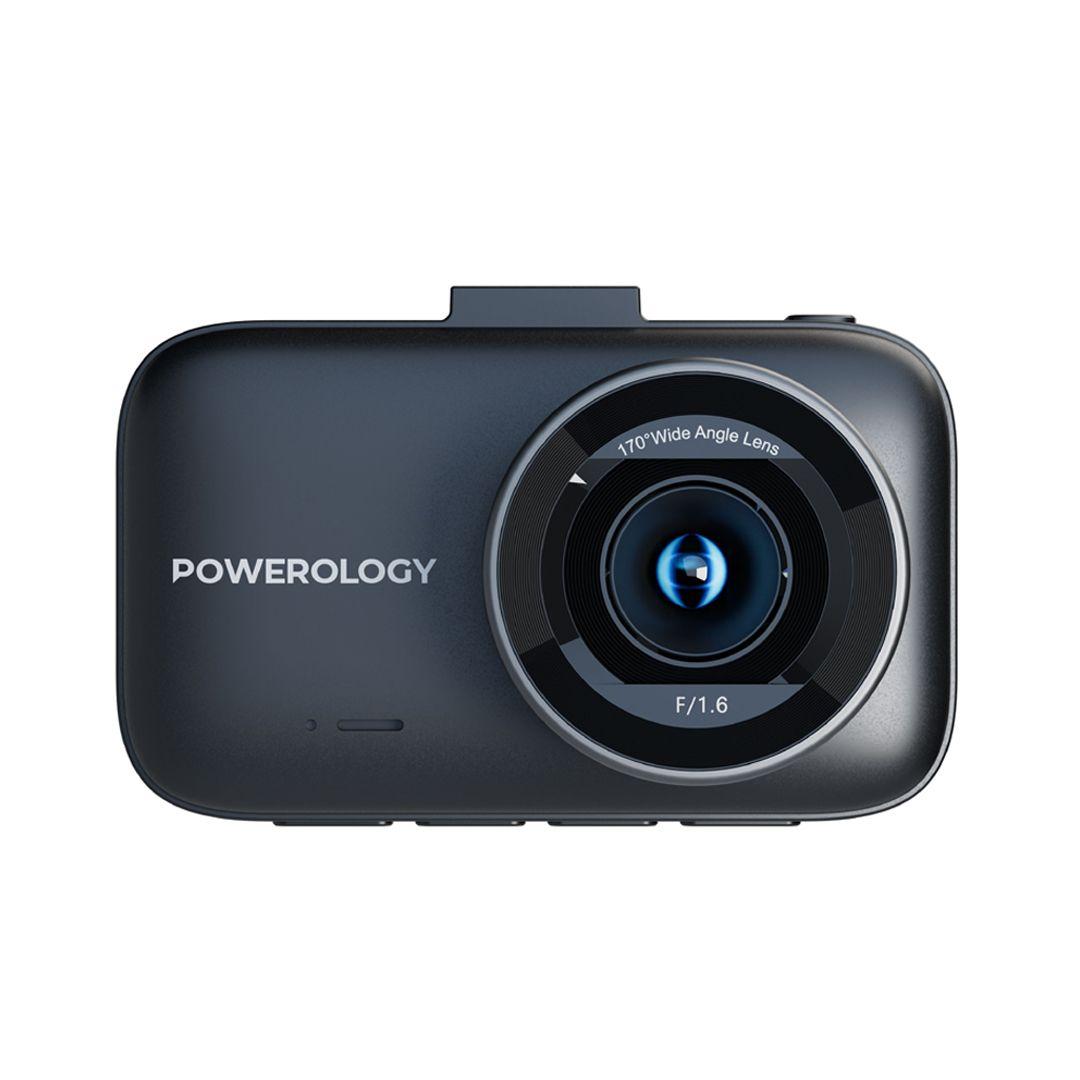 Powerology PWDCM4KBK Dash Camera 4K Ultra with High Utility Built-In Sensors