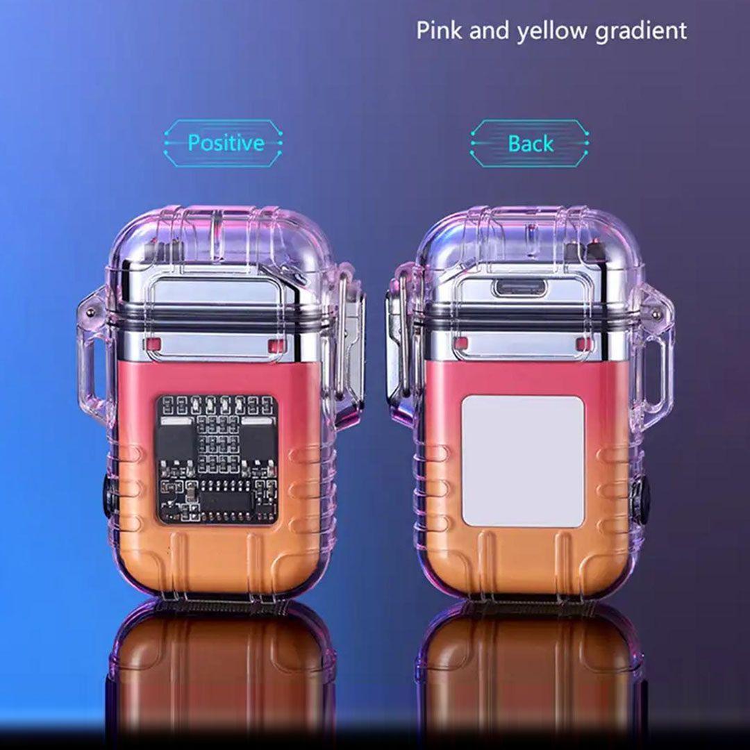 Waterproof Rechargeable Electric Lighter Three different flashlight modes