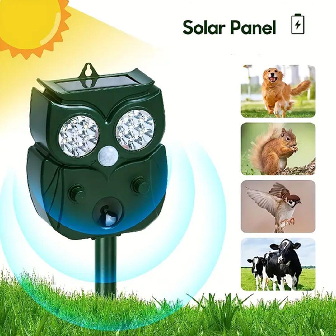 Solar Powered Waterproof Ultrasonic Rats & Animals Repellent