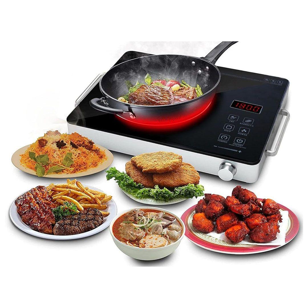 Smart Knob Electric Stove with LED Display, Touch Control Panel 