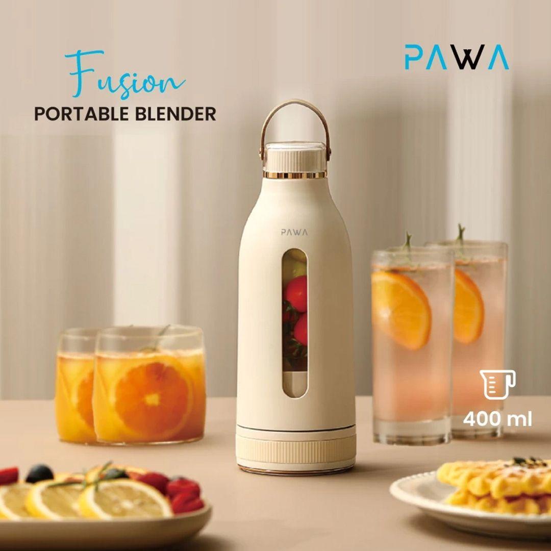 PAWA Portable Fusion Blender 400ml 80W with 4 Stainless Steel Blades 