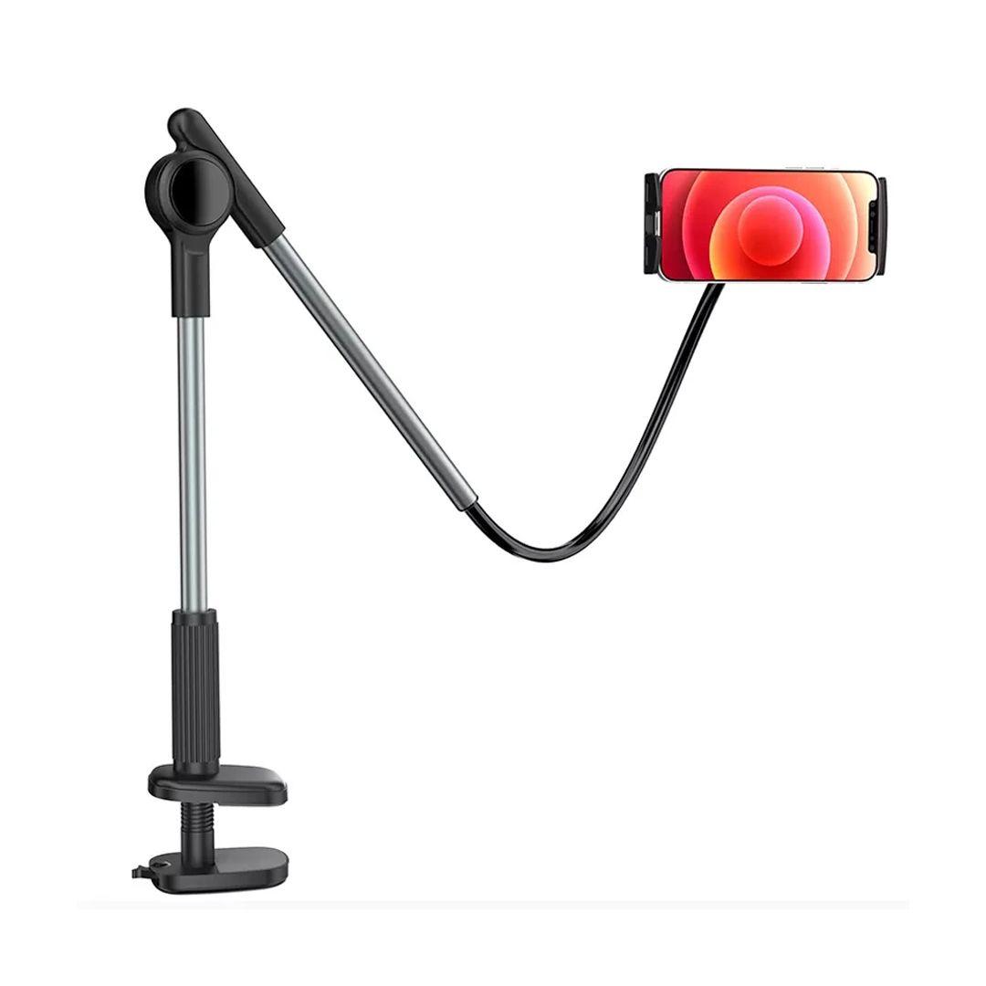 Flexible iPad Stand With Bendable Arm and 360 Degree Mounting Clip