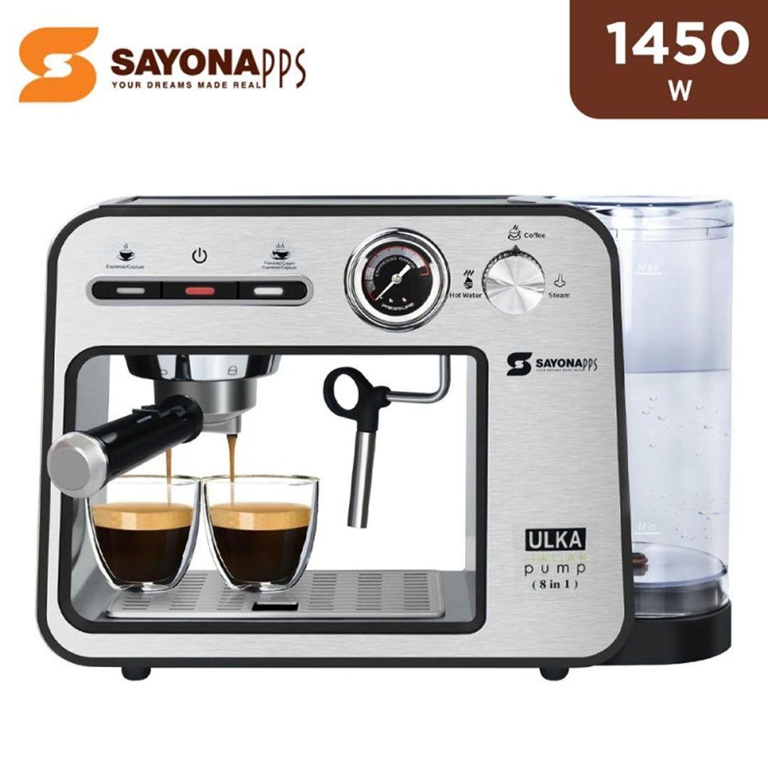 Sayona SEM-4571 8x1 Coffee Maker 1450W 1100ml 
