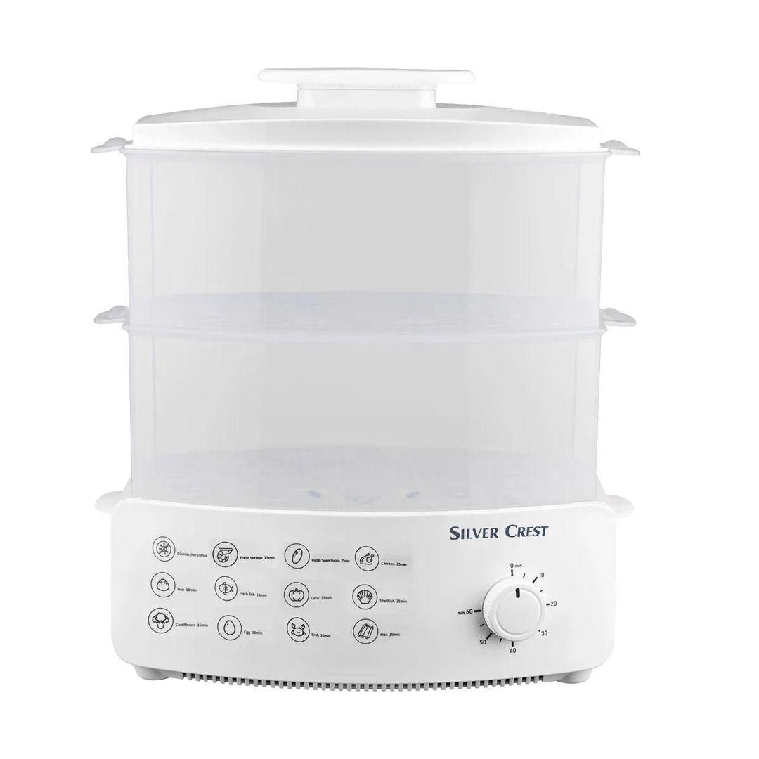Silver Crest 12L Electric Steamer 1500W for a Healthy and Quick Taste