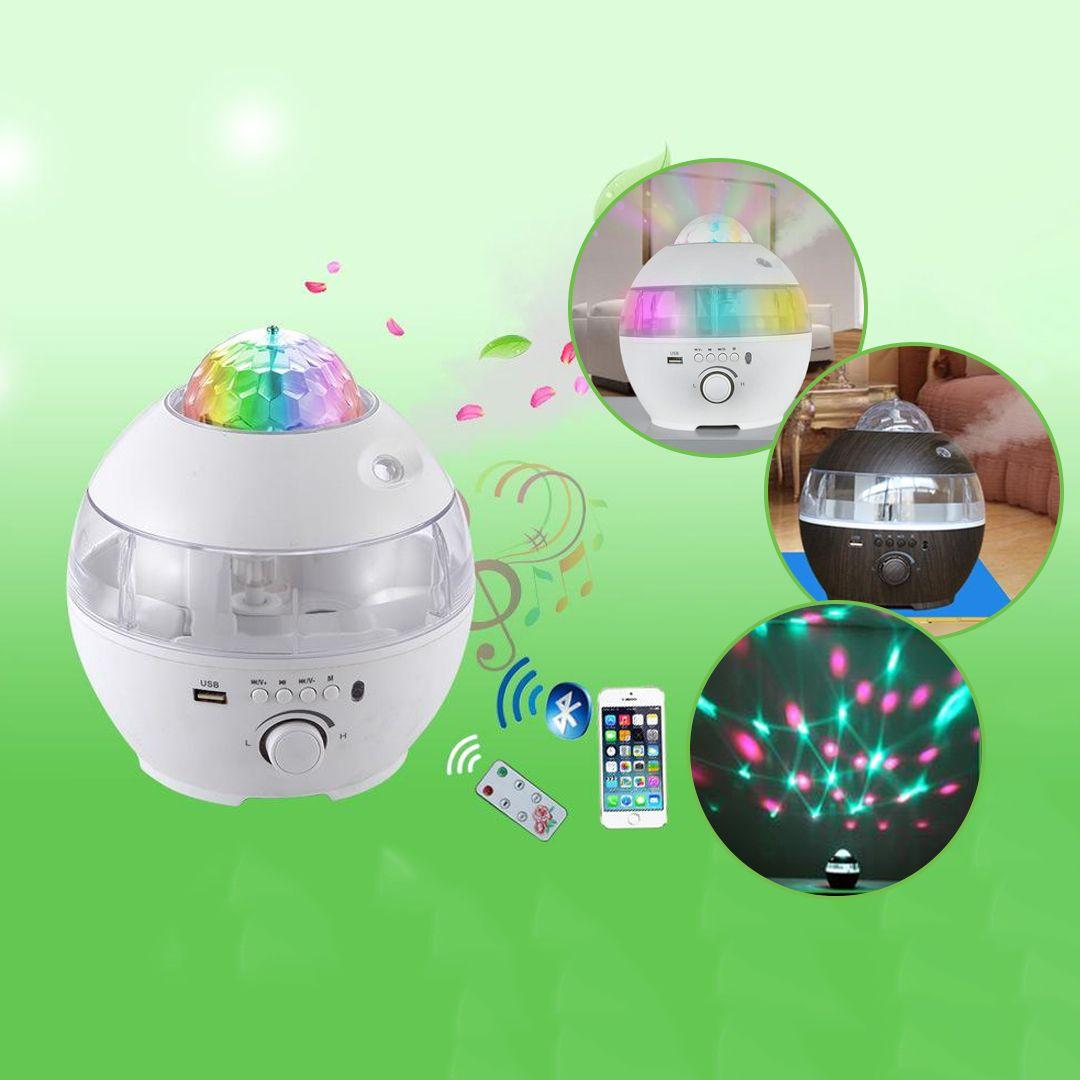 Humidifier with Bluetooth Speaker LED Night Lamp