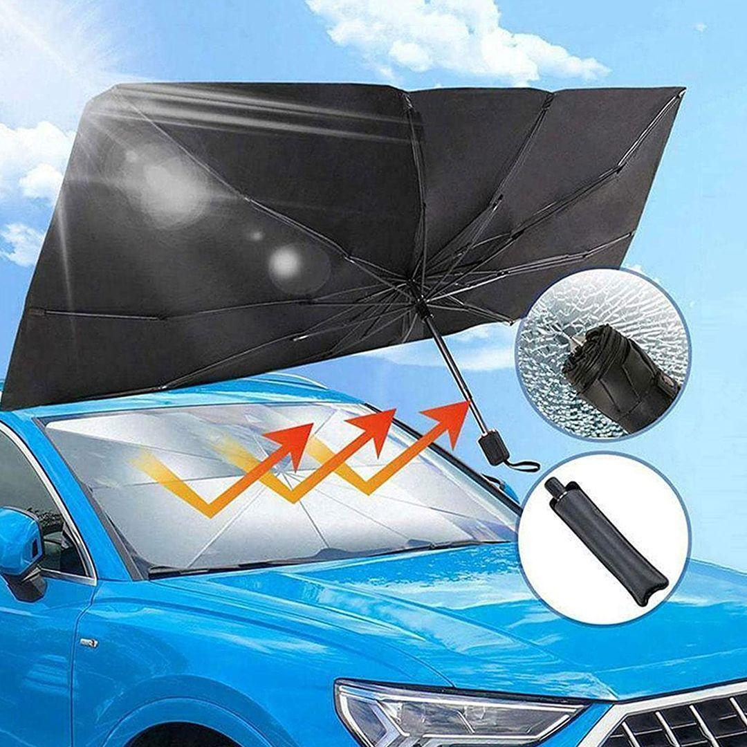Anti-UV Windproof Car Sunshade Foldable Front Window Windshield