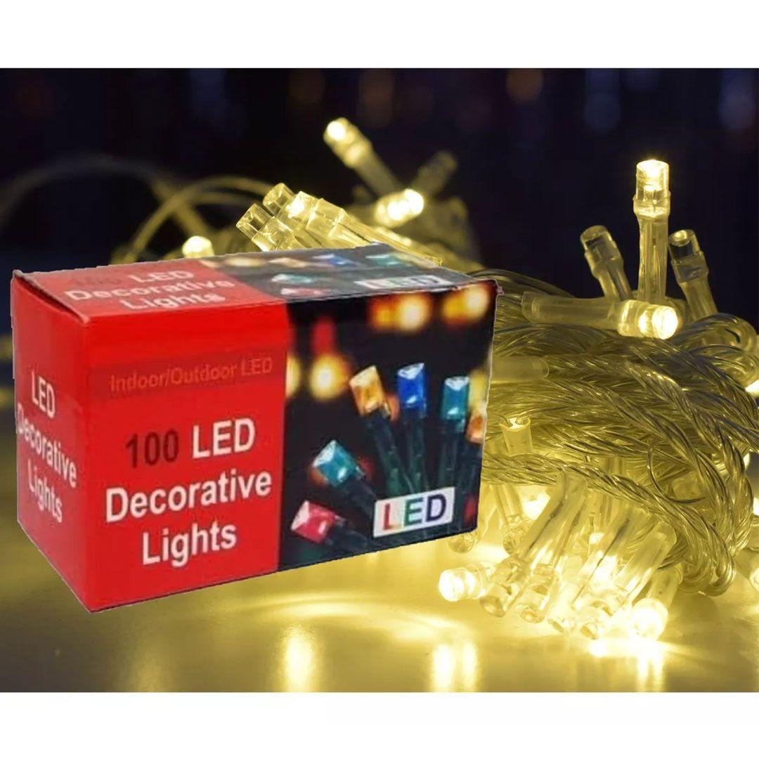 100 LED Warm Color Curtain Lights