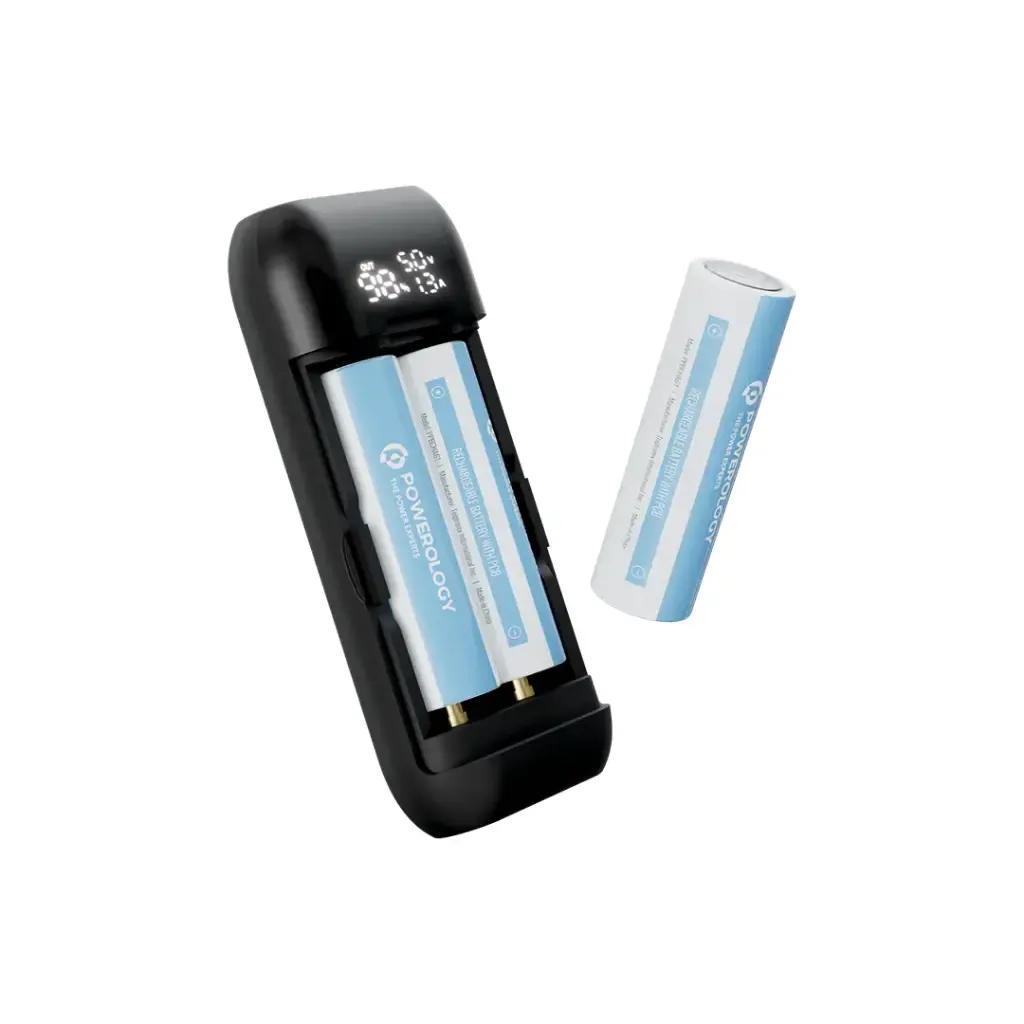 Powerology PPBCHA61 Diy Cell 10,000 + 5,000 mAh Power Bank