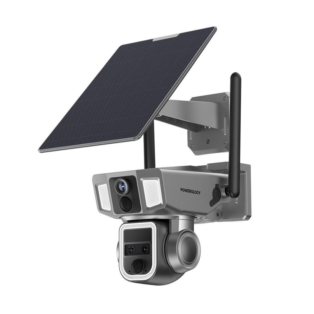 Powerology PPBCHA69 4G/WiFi Dual Lens 360° Outdoor Camera