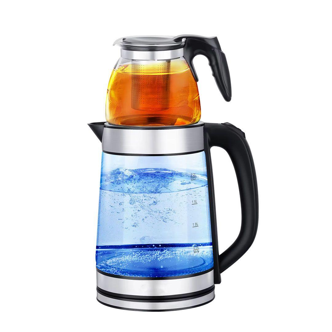 MARADO MA-0612 Double Glass Electric Kettle 2.2L Capacity with 0.8L Jug