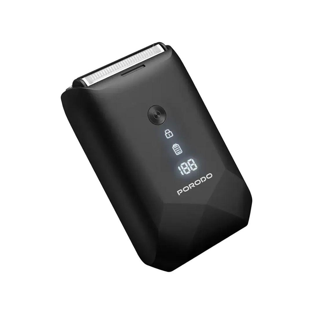Porodo PD-LFST128-BK Rechargeable Dual-Blade Pocket Shaver
