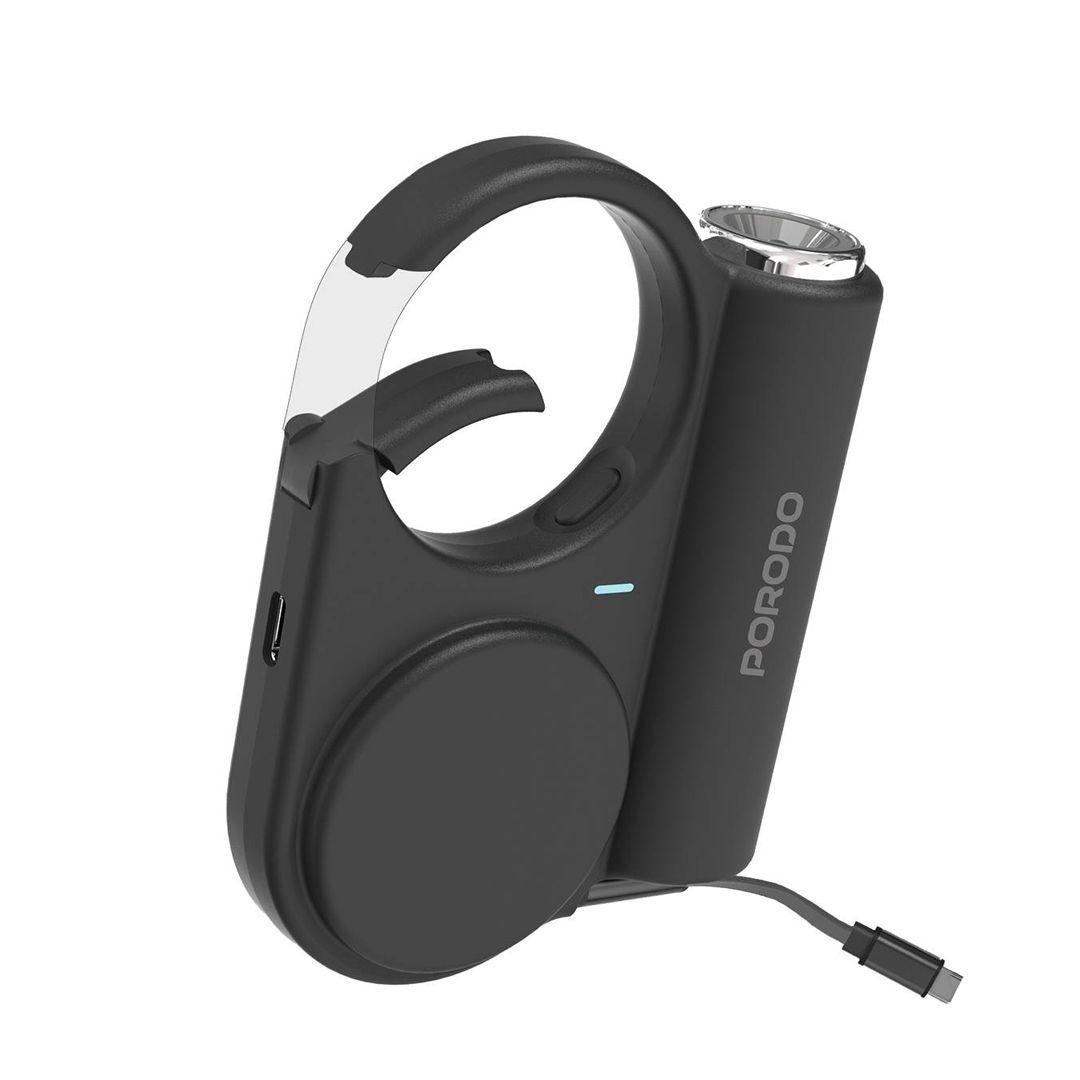 Porodo PD-PBFCH073-BK 5000mAh Outdoor Power Bank 70 cm