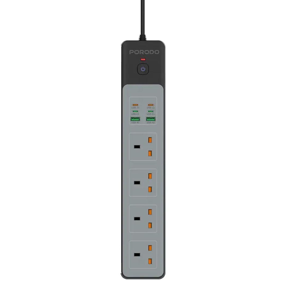 Porodo PD-FWCH045 4AC 65W 3000W Power Strip