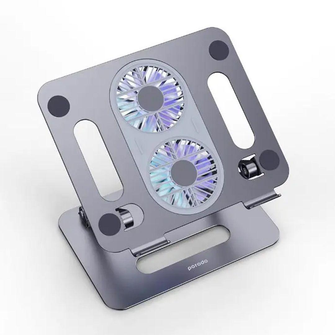 Porodo PD-ALSCF-GY Alum. alloy Adjustable Laptop Stand