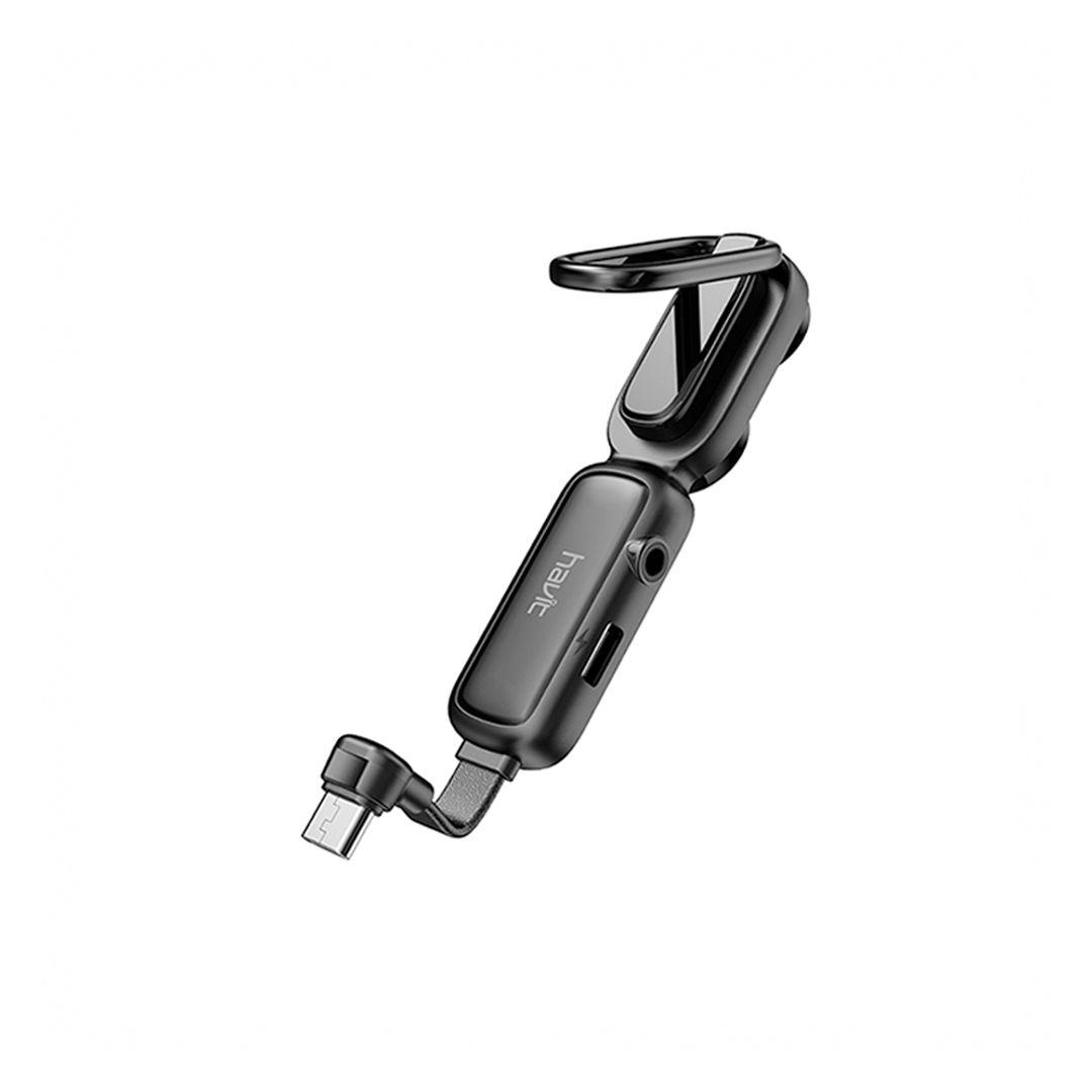 Havit CB6000 Multi-function Data Cable (Type-c male to  Type-c female and 3.5mm female)