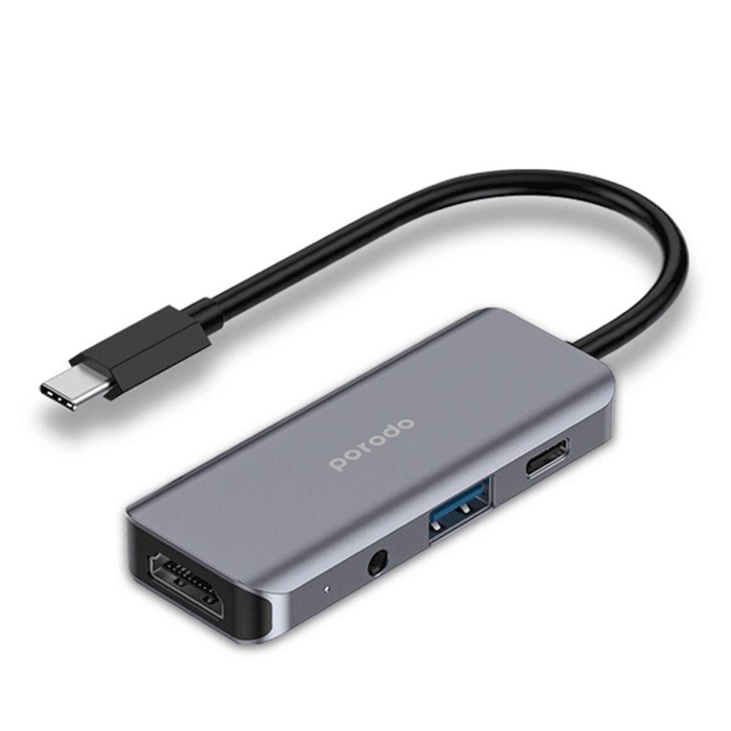 Porodo 4-in-1 USB-C Hub