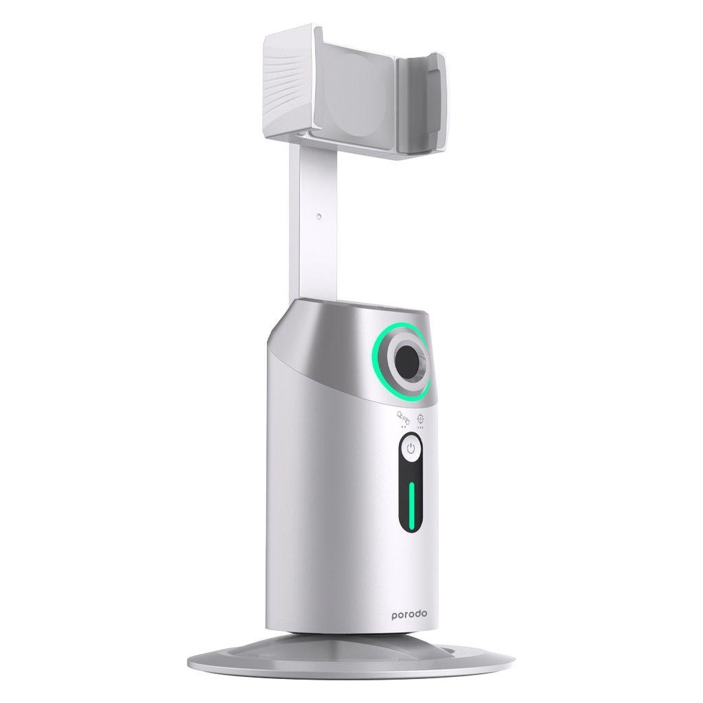 Porodo PD-GAIFTGR-WH Gimbal with AI Face tracking Gesture Recognition 