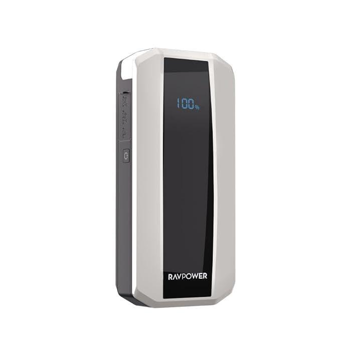 Jump Starter RP-PB1225 11000 mAh 3-in-1 With And LED Flashlight White/Black