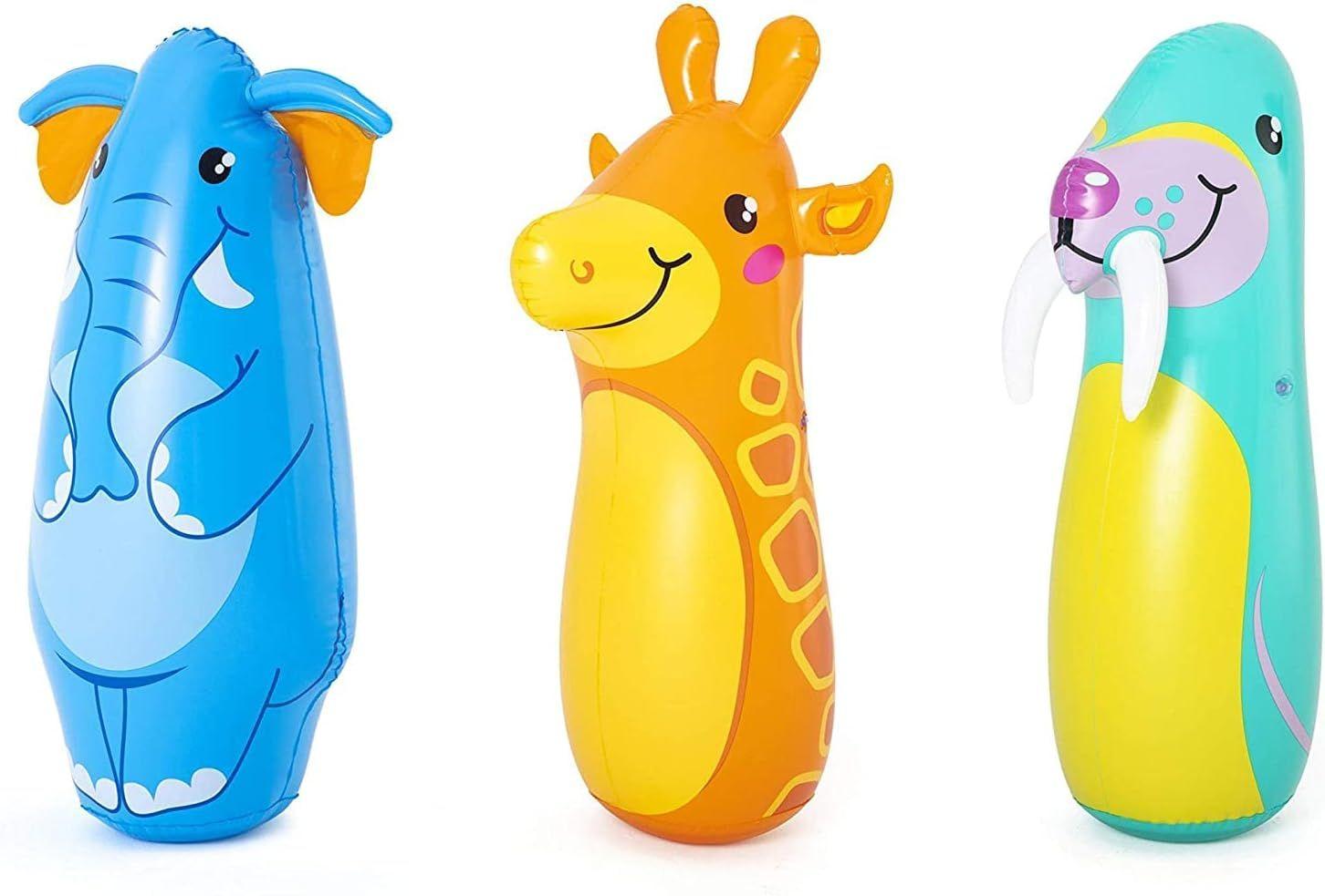 BESTWAY 52152 89CM ANIMAL BOP BAGS (Contents:1 punching bag) Age 3+