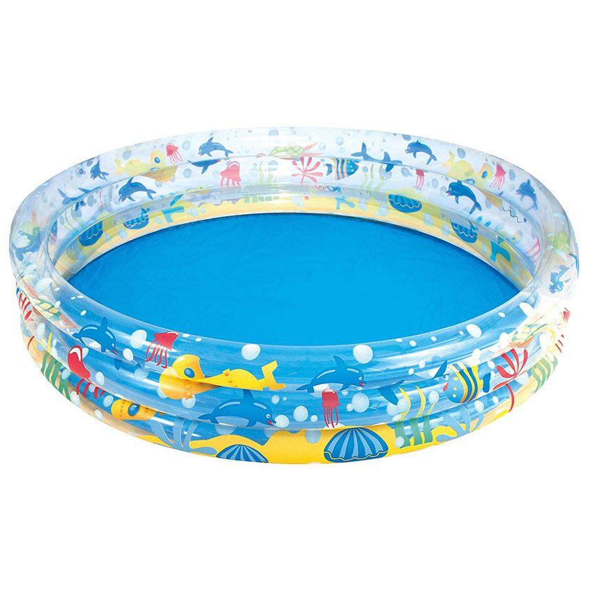 BESTWAY 51004 Φ1.52M X H30CM DEEP DIVE 3-RING POOL (Contents:One pool, repair patch) Age 2+ #51004