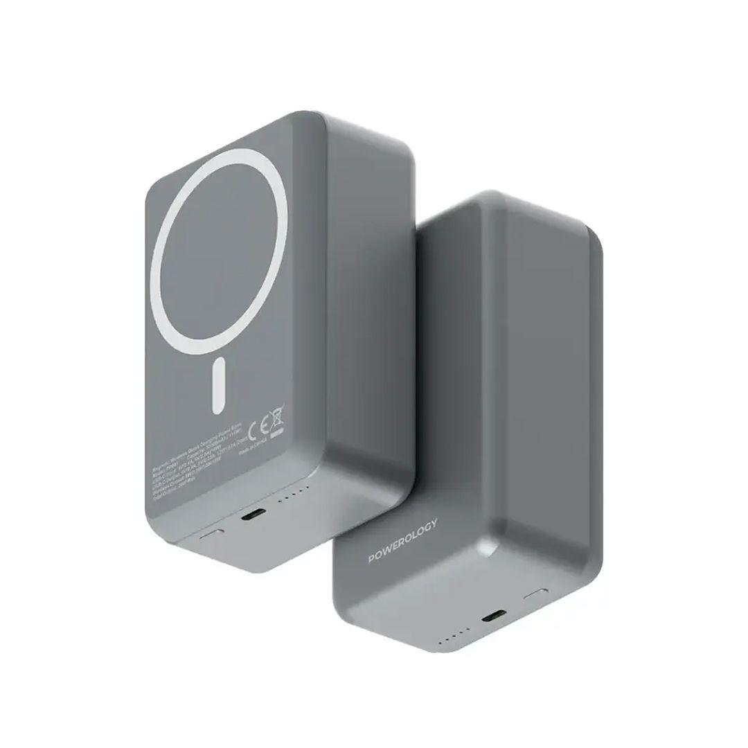 Powerology PPBCHA81 Wireless Power Bank Magnetic Powerology 30000mAh with 20W Fast Charging Type-C