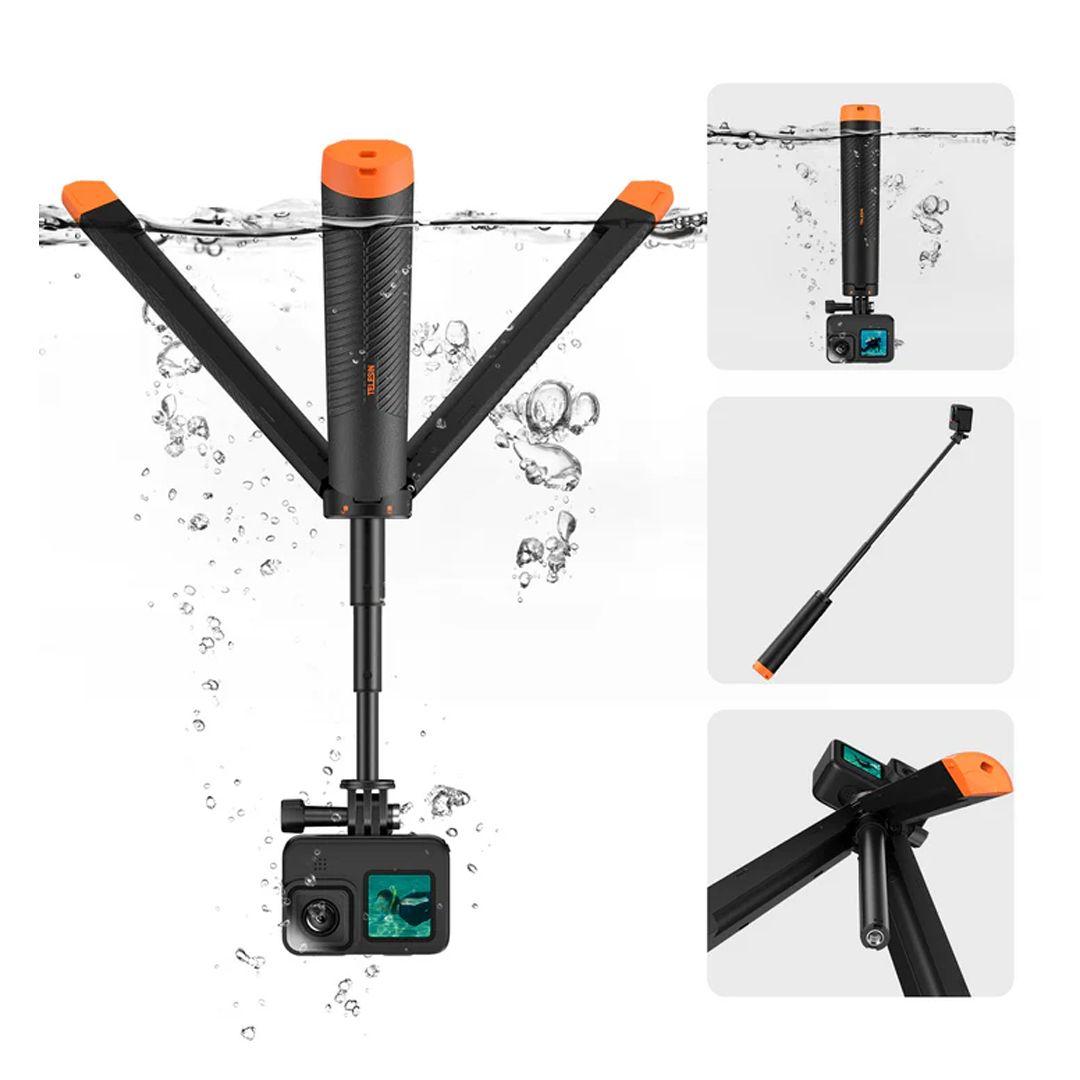 TELESIN Floating Tripod Selfie Stick 