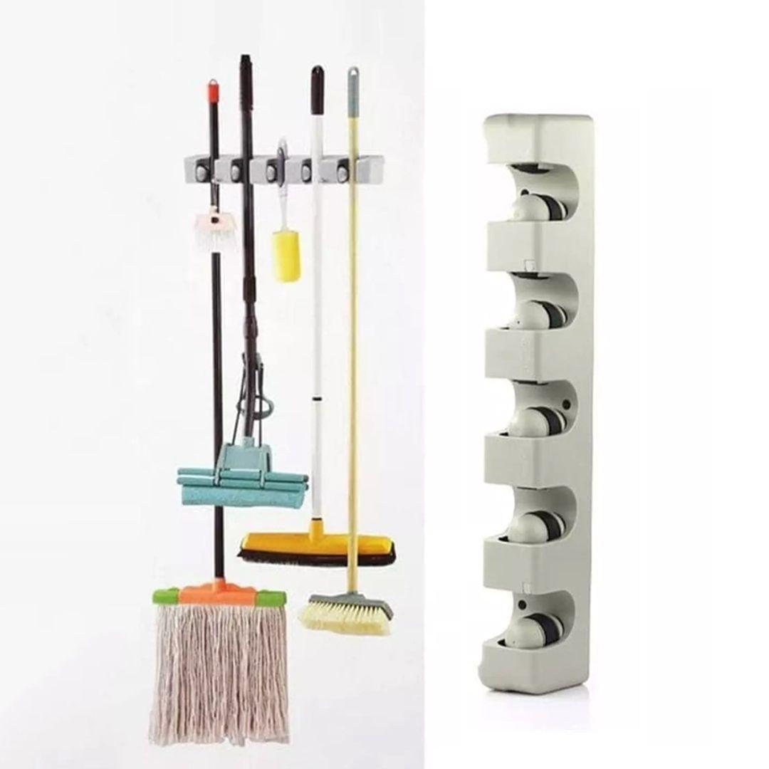 ABS Plastic Wall Mounted Stick Handle Mop and Broom Holder