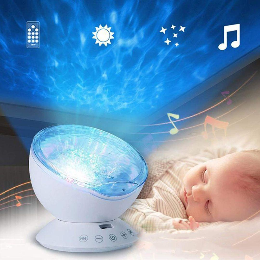  Baby Toys Colorful Romantic Star Projector, Marine Projector, Connected Totooth Music, Interior Decoration