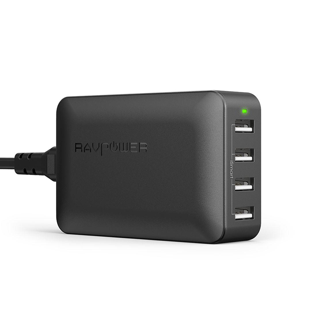 RAVPower RP-PC023 40W 4-Port USB Charger(UK)