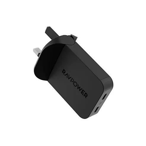 Wall Charger RP-PC1079 RAVPower 65W Foldable with 2 USB-C Ports