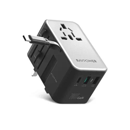 RAVPower 70W Universal Power Adapter with 4 Ports