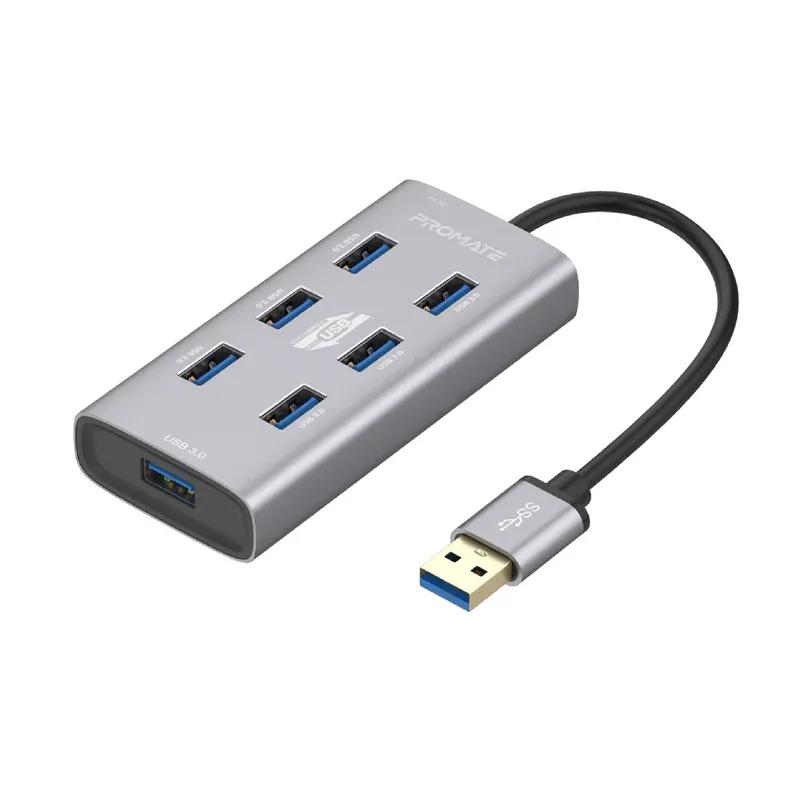 Promate - ezHub-7 Aluminium Alloy Powered USB Hub