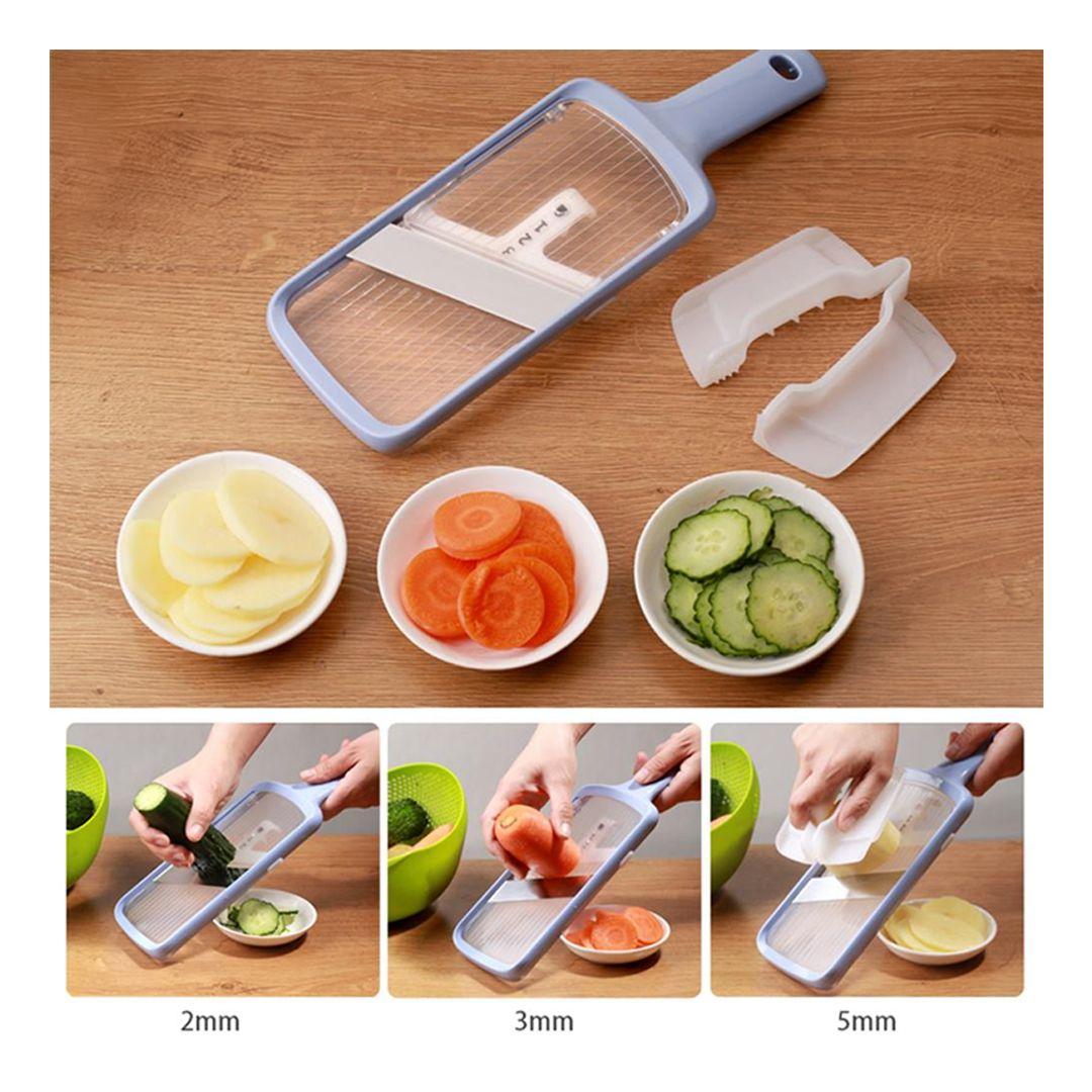 Stainless Steel Fruit Vegetable Chopper Slicer Adjustable Thickness Cutter