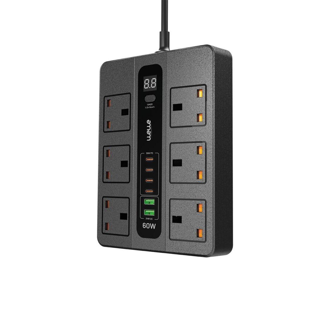 WEWE - SC001 Universal Outlet Fast Charging Power Strip