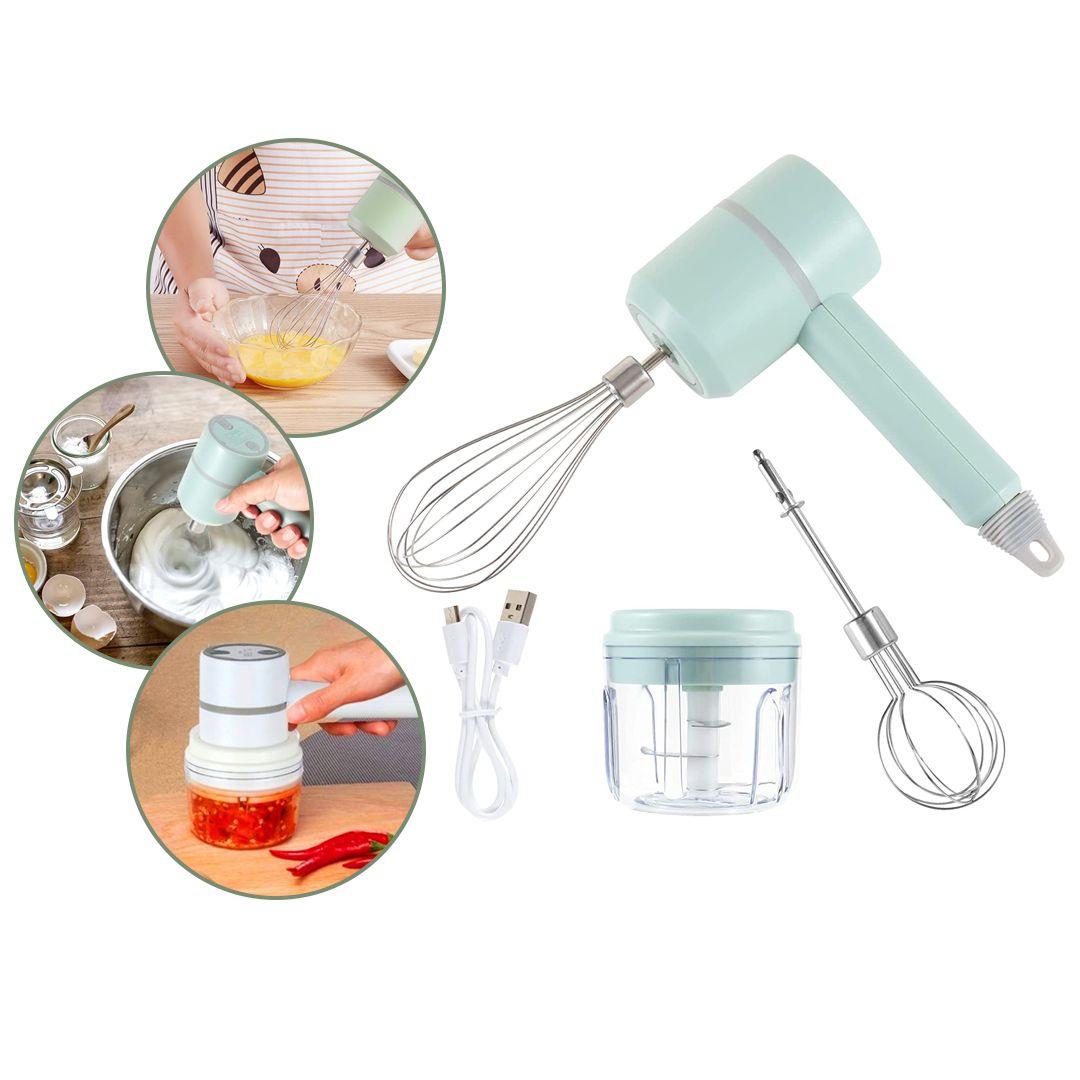 Wireless Hand Mixer Electric Garlic Chopper 2 in 1 